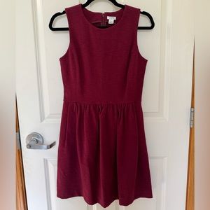 J. Crew maroon dress XS